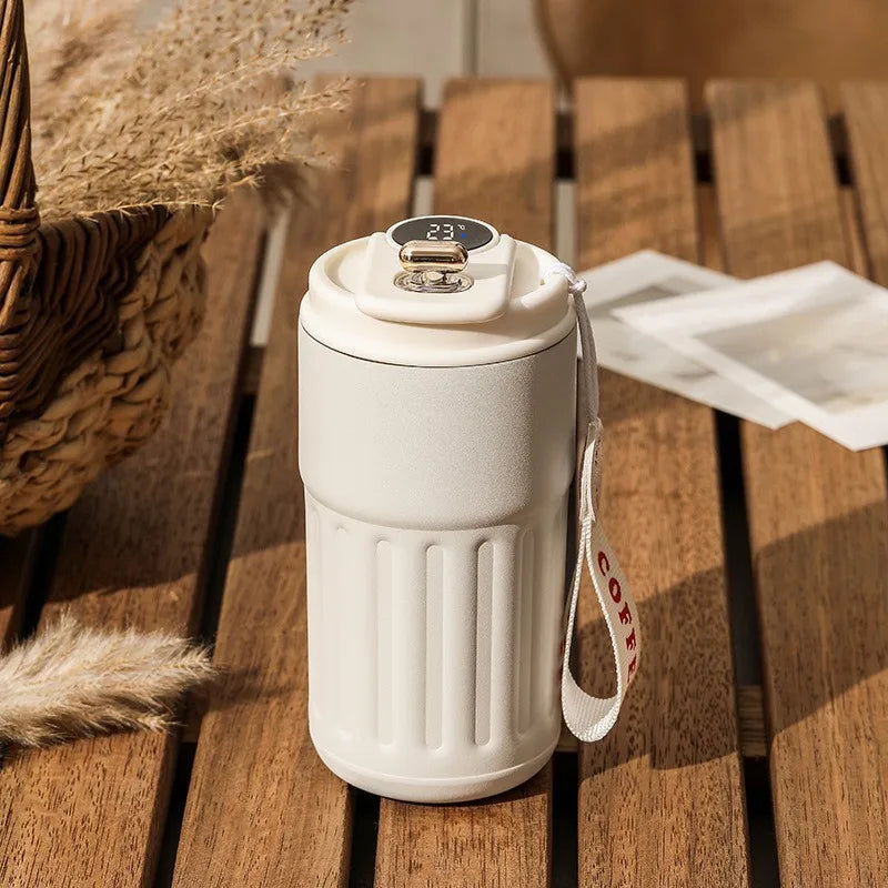 Smart Thermos Bottle Water Digital LED Temperature Coffee Cup 316 Stainless Steel Vacuum Cup Office Cup Business Portable Mug