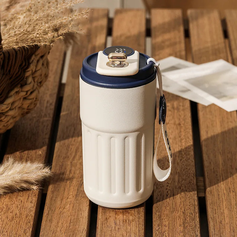 Smart Thermos Bottle Water Digital LED Temperature Coffee Cup 316 Stainless Steel Vacuum Cup Office Cup Business Portable Mug