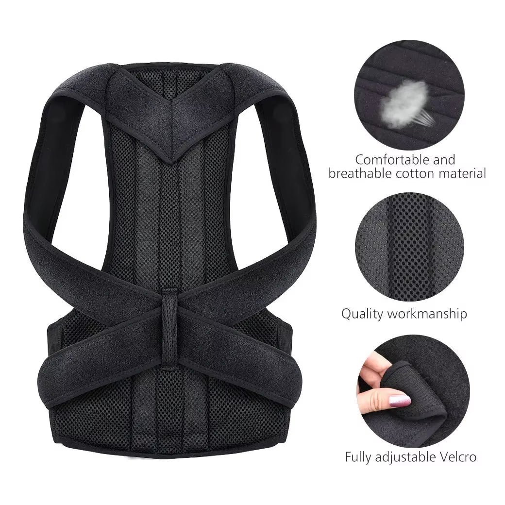 Posture Corrector Back Posture Brace Clavicle Support Stop Slouching and Hunching Adjustable Back Trainer Unisex