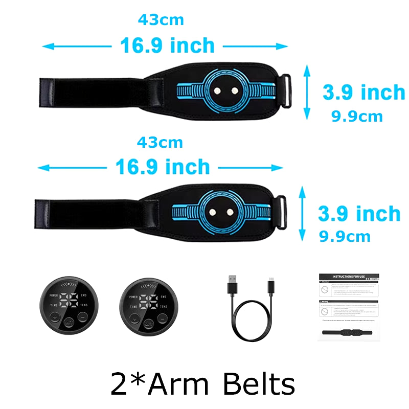 Abdominal Toning Belt EMS Muscle Stimulator Toner Waist Body Slimming Shaping Waist Arm Leg Massage Lose Weight Home Fitness