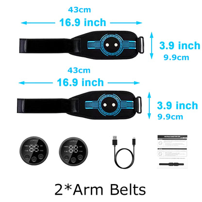 Abdominal Toning Belt EMS Muscle Stimulator Toner Waist Body Slimming Shaping Waist Arm Leg Massage Lose Weight Home Fitness