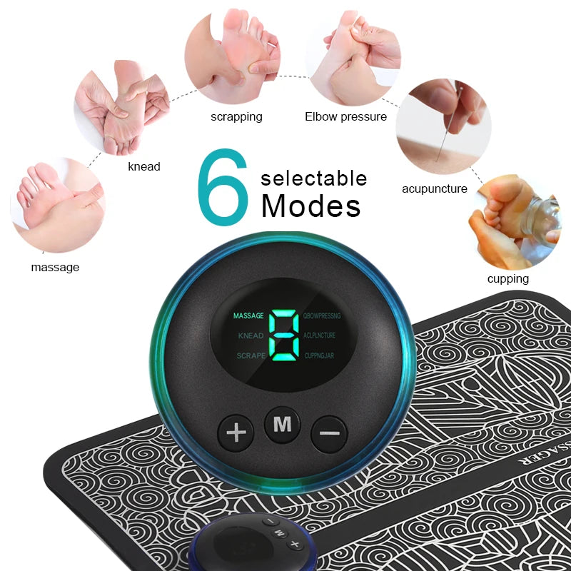 EMS Foot Massager Mat Tens Fisioterapia Massageador Muscular Electric EMS Health Care Relaxation Terapia Fisica Massage Salud