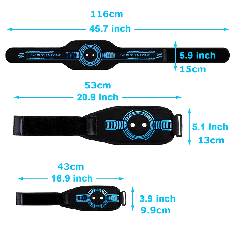 Abdominal Toning Belt EMS Muscle Stimulator Toner Waist Body Slimming Shaping Waist Arm Leg Massage Lose Weight Home Fitness