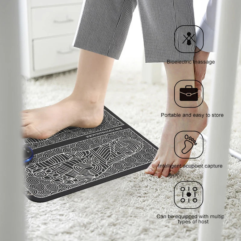 EMS Foot Massager Mat Tens Fisioterapia Massageador Muscular Electric EMS Health Care Relaxation Terapia Fisica Massage Salud